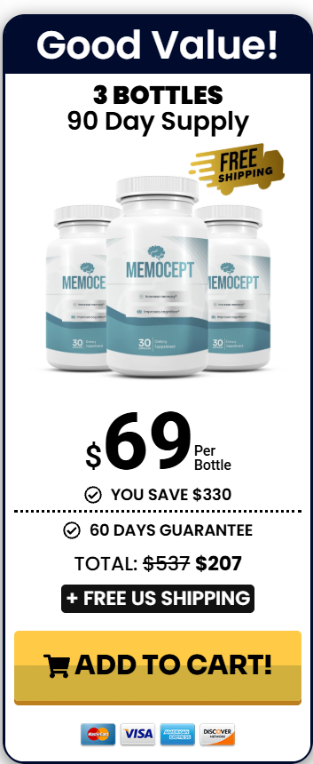 Memocept Price 3 bottle